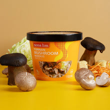 Nona Lim Yunnan Mushroom Instant Noodle Bowl with ingredients
