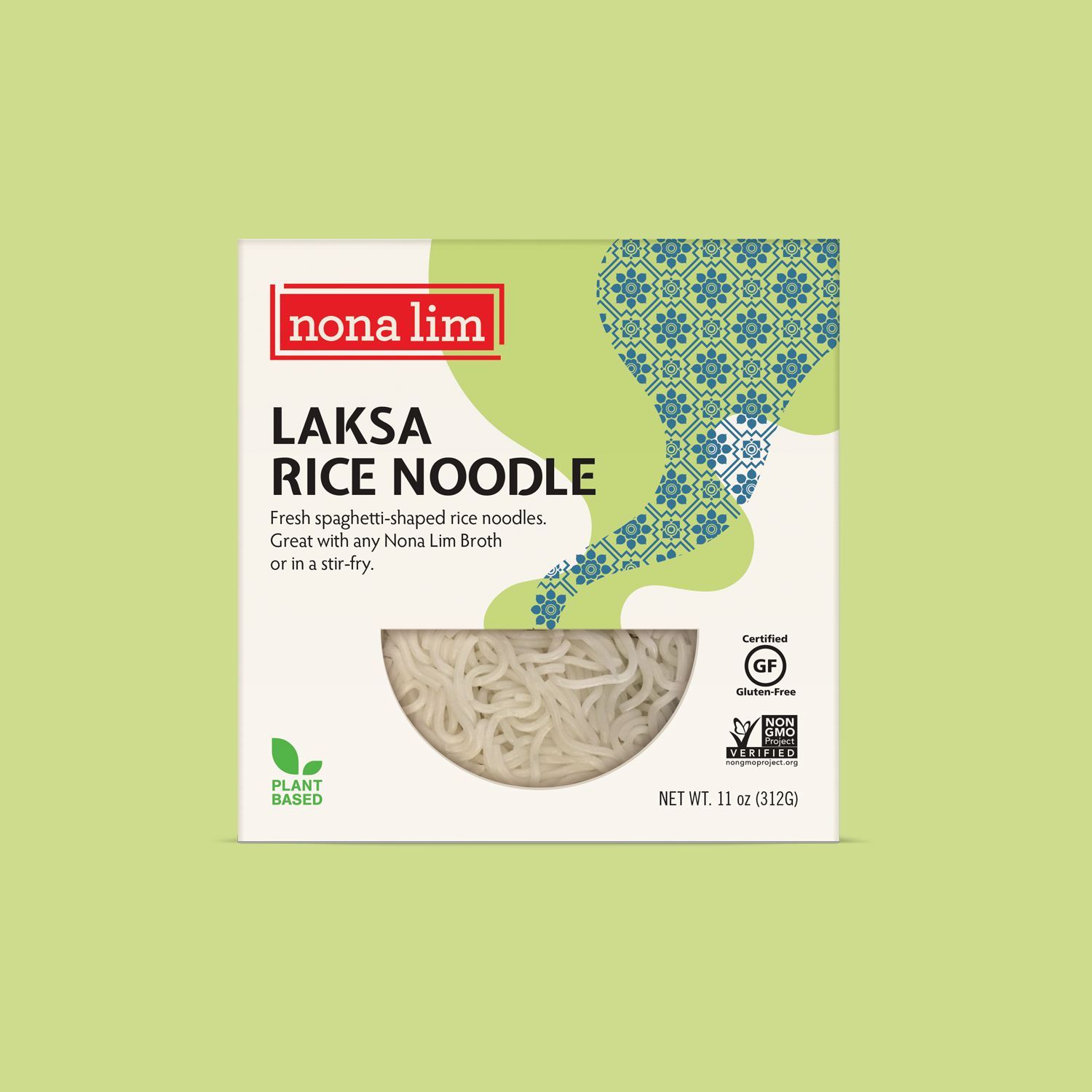 Nona Lim fresh gluten-free Laksa rice noodles in package